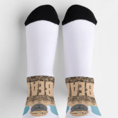 SlipperyJoeの毛むくじゃらの体クマ体男unshaven ca ソックス (上部)