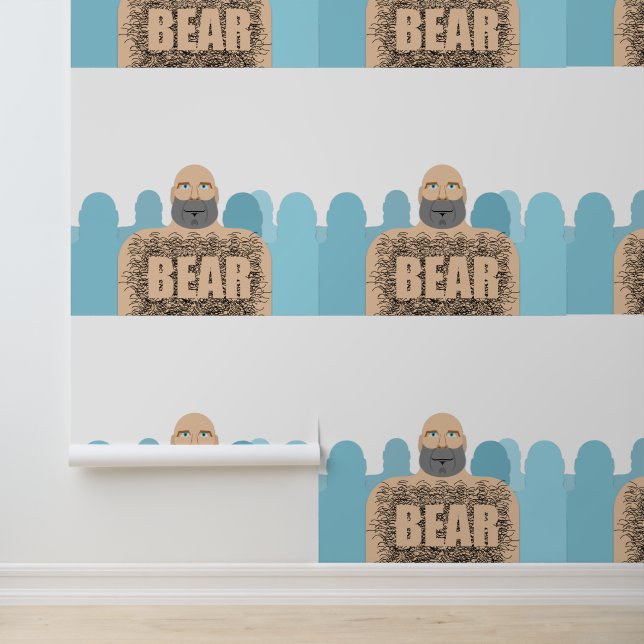 SlipperyJoeの毛むくじゃらの体クマ体男unshaven ca 壁紙 (アプリケーション)