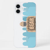 SlipperyJoeの毛むくじゃらの体クマ体男unshaven ca iPhoneケース (裏面)