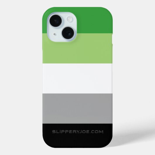 SlipperyJoeの無恋愛主義者プライドフラグ ゲイギフト LGBTQ Case-Mate iPhoneケース (裏面)