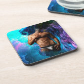 SlipperyJoeの男の下着芸術的のふくらみゲイpri コースター (左側)