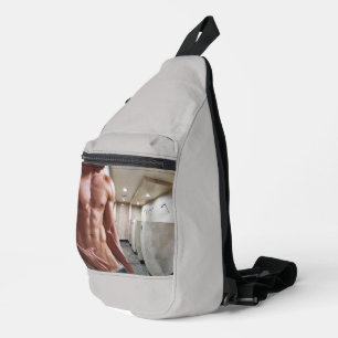 SlipperyJoeの男の6パックのシルクなしのセクシー6パック スリングバッグ