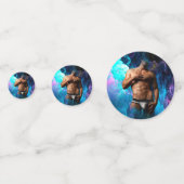 SlipperyJoeの男性の下着のふくらみ紫色の青いアバスト コンフェッティ (正面)