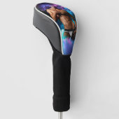 SlipperyJoeの男性の下着のふくらみ紫色の青いアバスト ゴルフヘッドカバー (アングル)