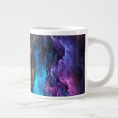 SlipperyJoeの男性の下着のふくらみ紫色の青いアバスト ジャンボコーヒーマグカップ (右)