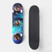 SlipperyJoeの男性の下着のふくらみ紫色の青いアバスト スケートボード (正面)