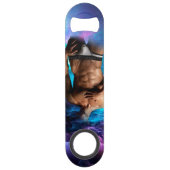 SlipperyJoeの男性の下着のふくらみ紫色の青いアバスト スピード栓抜き (正面)