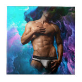 SlipperyJoeの男性の下着のふくらみ紫色の青いアバスト タイル (正面)