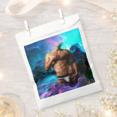 SlipperyJoeの男性の下着のふくらみ紫色の青いアバスト フェイバーバッグ (クリップ留めされた状態)