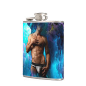 SlipperyJoeの男性の下着のふくらみ紫色の青いアバスト フラスク (左)