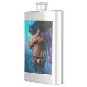 SlipperyJoeの男性の下着のふくらみ紫色の青いアバスト フラスク (左)