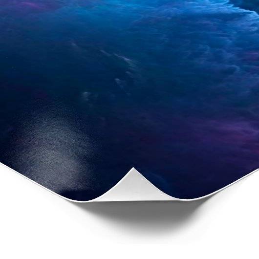 SlipperyJoeの男性の下着のふくらみ紫色の青いアバスト ポスター (コーナー)