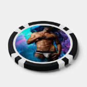 SlipperyJoeの男性の下着のふくらみ紫色の青いアバスト ポーカーチップ (シングル)