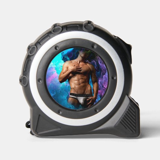 SlipperyJoeの男性の下着のふくらみ紫色の青いアバスト メジャー (正面)