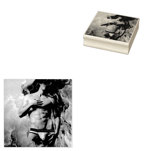 SlipperyJoeの男性の下着のふくらみ紫色の青いアバスト ラバースタンプ (押印)