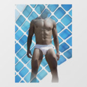 SlipperyJoeの男性の下着6パック胸abs男性 ウィンドウサイン (シート)