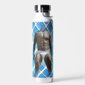 SlipperyJoeの男性の下着6パック胸abs男性 ウォーターボトル (左面)
