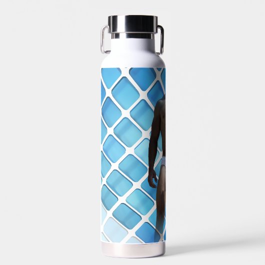 SlipperyJoeの男性の下着6パック胸abs男性 ウォーターボトル (正面)