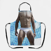 SlipperyJoeの男性の下着6パック胸abs男性 エプロン (正面)
