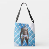 SlipperyJoeの男性の下着6パック胸abs男性 クロスボディバッグ (裏面)