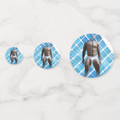 SlipperyJoeの男性の下着6パック胸abs男性 コンフェッティ (裏面)