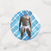 SlipperyJoeの男性の下着6パック胸abs男性 コンフェッティ (スモール正面)