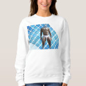 SlipperyJoeの男性の下着6パック胸abs男性 スウェットシャツ (正面)