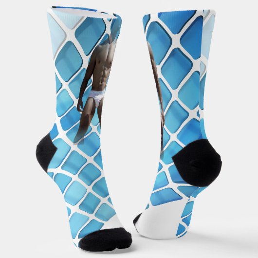 SlipperyJoeの男性の下着6パック胸abs男性 ソックス (傾斜あり)