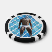 SlipperyJoeの男性の下着6パック胸abs男性 ポーカーチップ (シングル)
