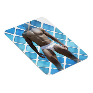 SlipperyJoeの男性の下着6パック胸abs男性 マグネット