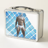 SlipperyJoeの男性の下着6パック胸abs男性 メタルランチボックス (裏面)