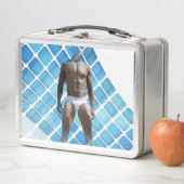 SlipperyJoeの男性の下着6パック胸abs男性 メタルランチボックス (インサイチュ)