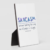 SlipperyJoeの皮肉が違法なスローガンを打ち負おもしろいかす フォトプラーク (側面)