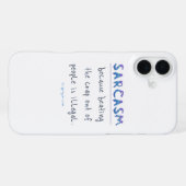 SlipperyJoeの皮肉なつや消しメタルイリュージョン・ハイ iPhoneケース (裏面横)