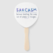 SlipperyJoeの皮肉スローガンおもしろいことわざよくはしゃぐ ハンドファン (正面)