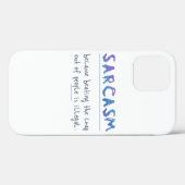SlipperyJoeの皮肉スローガンおもしろいことわざよくはしゃぐ Case-Mate iPhoneケース (裏面 (横))