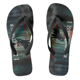 SlipperyJoeの神秘的なハロウィン風の雰囲気 ビーチサンダル