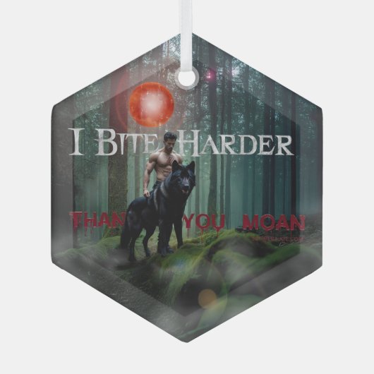 SlipperyJoeの神秘的なハロウィーン – スタイルの雰囲気 ガラスオーナメント (正面)