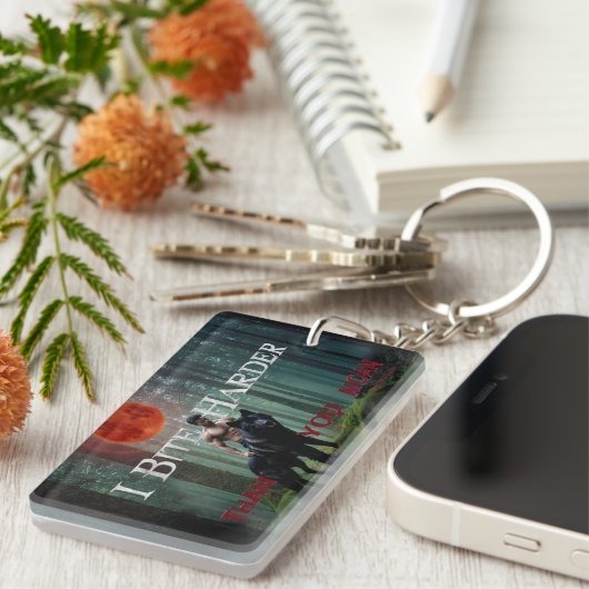 SlipperyJoeの神秘的なハロウィーン – スタイルの雰囲気 キーホルダー (正面右)