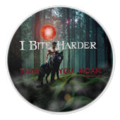 SlipperyJoeの神秘的なハロウィーン – スタイルの雰囲気 セラミックノブ (正面)