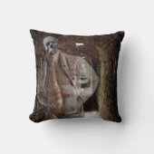 SlipperyJoeの筋肉の幽霊石の薄暗い点灯のトンネル クッション (正面)