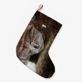 SlipperyJoeの筋肉の幽霊石の薄暗い点灯のトンネル スモールクリスマスストッキング (正面 (吊り時))