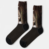 SlipperyJoeの筋肉の幽霊石の薄暗い点灯のトンネル ソックス (左)