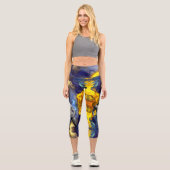 SlipperyJoeの筋肉質な男の体型は蒸し暑いシャトル カプリレギンス (正面)