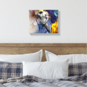 SlipperyJoeの筋肉質な男の体型は蒸し暑いシャトル キャンバスプリント (インサイチュ (寝室))