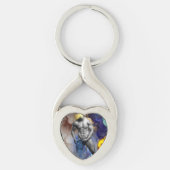 SlipperyJoeの筋肉質な男の体型は蒸し暑いシャトル キーホルダー (正面)