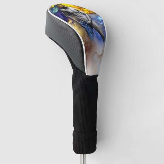 SlipperyJoeの筋肉質な男の体型は蒸し暑いシャトル ゴルフヘッドカバー (アングル)