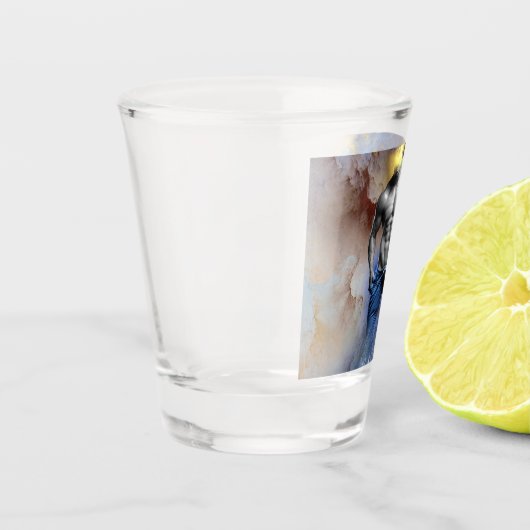 SlipperyJoeの筋肉質な男の体型は蒸し暑いシャトル ショットグラス (左)