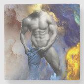 SlipperyJoeの筋肉質な男の体型は蒸し暑いシャトル ストーンコースター (正面)