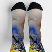 SlipperyJoeの筋肉質な男の体型は蒸し暑いシャトル ソックス (上部)